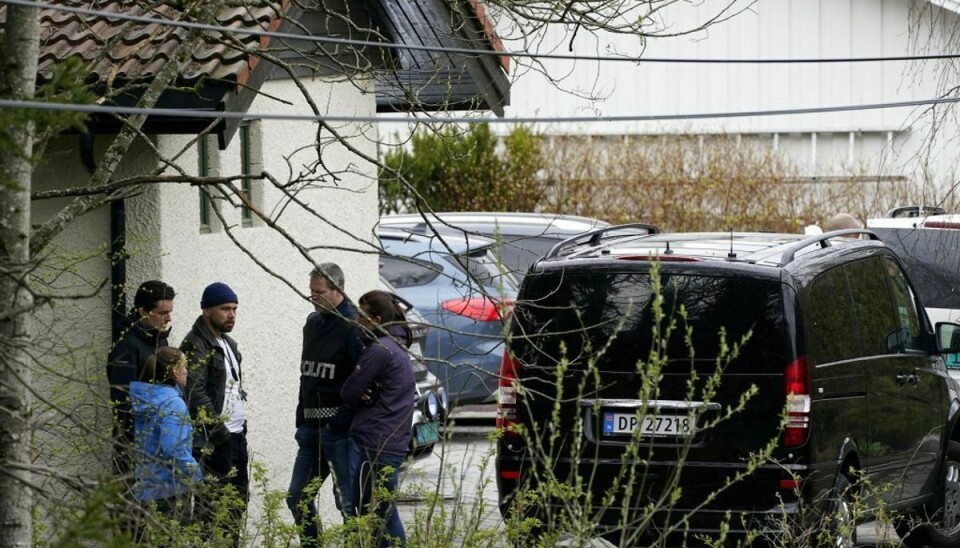 Politiet har flere gange været på Hagens ejendom Foto: Heiko Junge/Scanpix.
