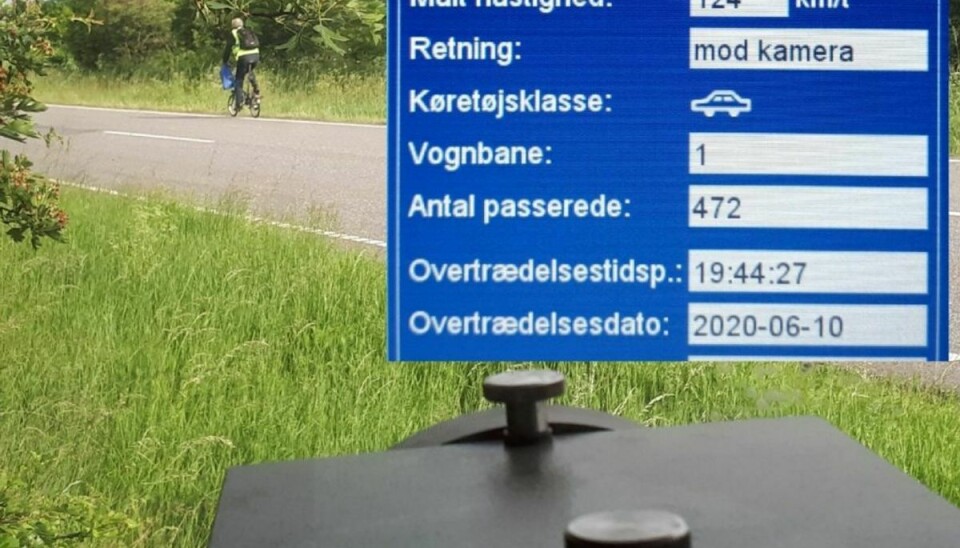 Bilister kører alt for stærkt på de sønderjyske motorvej. Det er tredje gang på en uge, at bilister bliver fanget med over 120 kilometer i timen. Foto: Syd- og Sønderjyllands Politi
