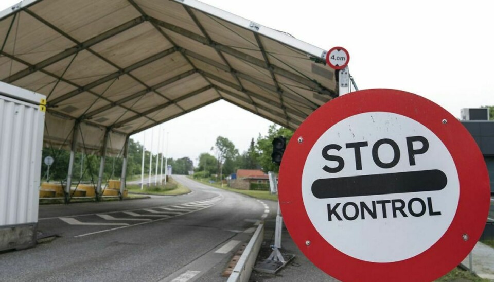 Syd- og Sønderjyllands Politi forventer, at der bliver aldeles travlt ved grænsen. KLIK VIDERE OG SE FLERE BILLEDER. Foto: Claus Fisker/Ritzau Scanpix