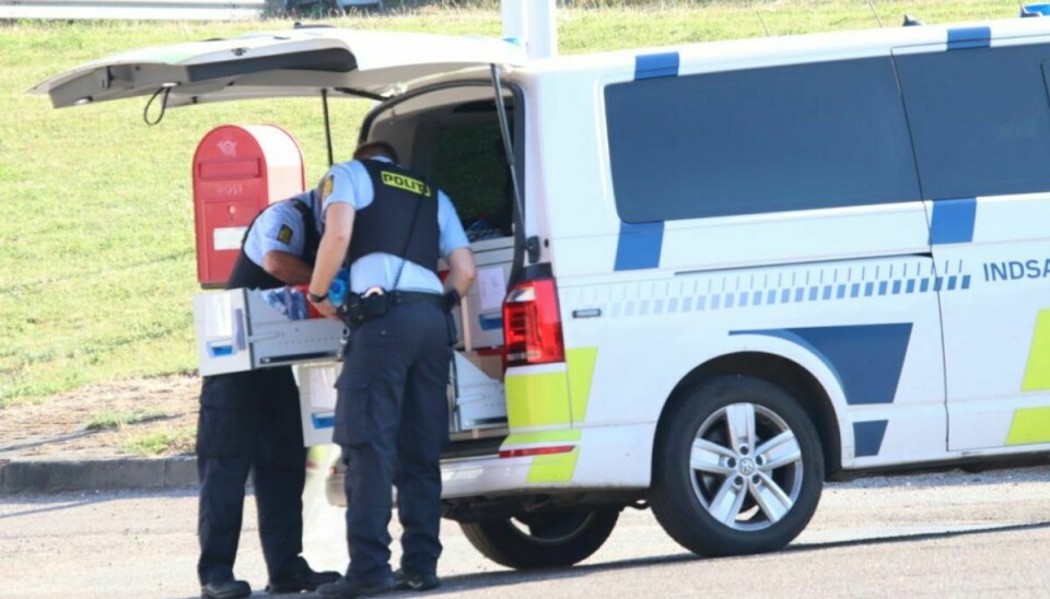 Den anholdte er efterfølgende blevet tilset af en læge. Foto: Presse-fotos.dk