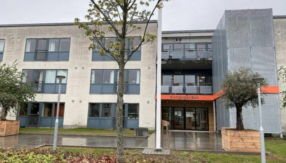 TV 2 taber sag I efteråret 2019 blev der optaget med skjult kamera hos en beboer på plejehjemmet Kongsgården i Viby. Foto TV2 Østjylland.