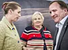 Statsminister Mette Frederiksen, Norges statsminister Erna Solberg og Sveriges statsminister Stefan Löfven (Foto: Mads Claus Rasmussen/Ritzau Scanpix)