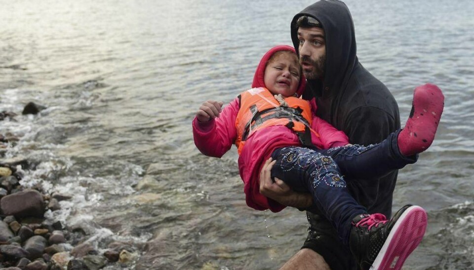 Stort fald i antallet af flygtninge Flere end 100.000 flygtninge er væltet ind over Grækenland, nu ser det ud til at ændre sig – ganske markant endda. Foto: BULENT KILIC/Scanpix