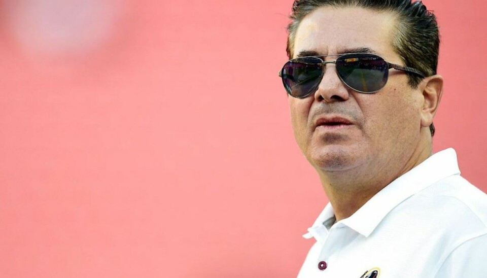 NFL-hold skifter navn efter pres udefra Dan Snyder, der ejer klubben, har annonceret, at man nu vil finde på et nyt navn og et nyt logo. Foto: Scanpix/Patrick McDermott