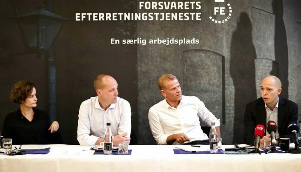 Lars Findsen (2. fra højre) spår flere trusler mod landet. (Foto: Ida Guldbæk Arentsen/Ritzau Scanpix)