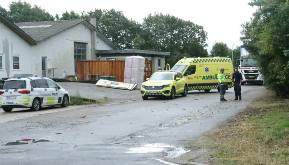 En mand er død, efter han blev påkørt af en lastbil. Foto: Presse-fotos.dk