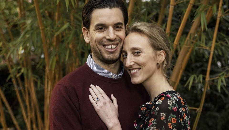 Det vordende brudepar, prinsesse Maria Laura og William Isvy. Det vordende brudepar, prinsesse Maria Laura og William Isvy.