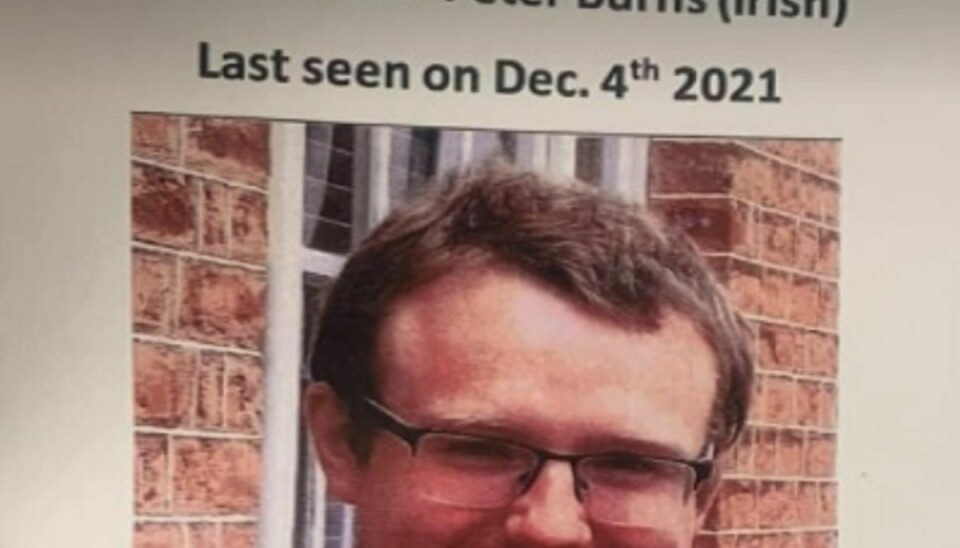 Har du set 29-årige Peter Burnes, som har været forsvundet i over en uge?
