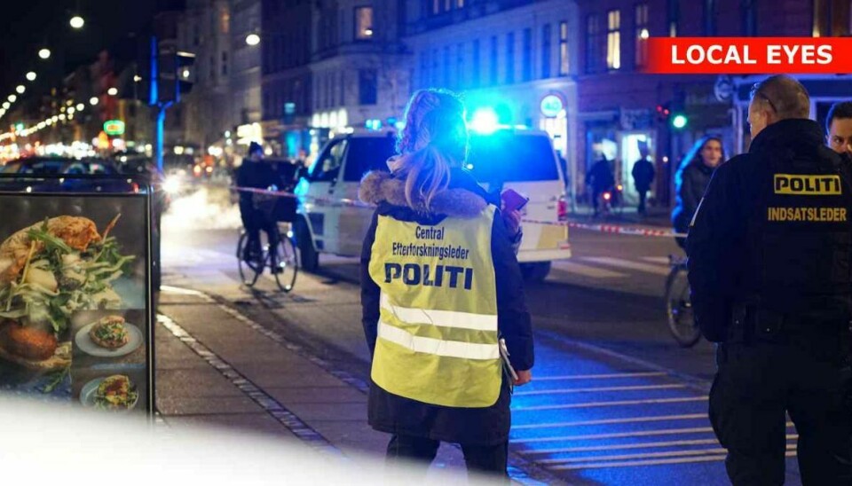 Den sårede 36-årige mand blev fundet på Nørrebrogade.