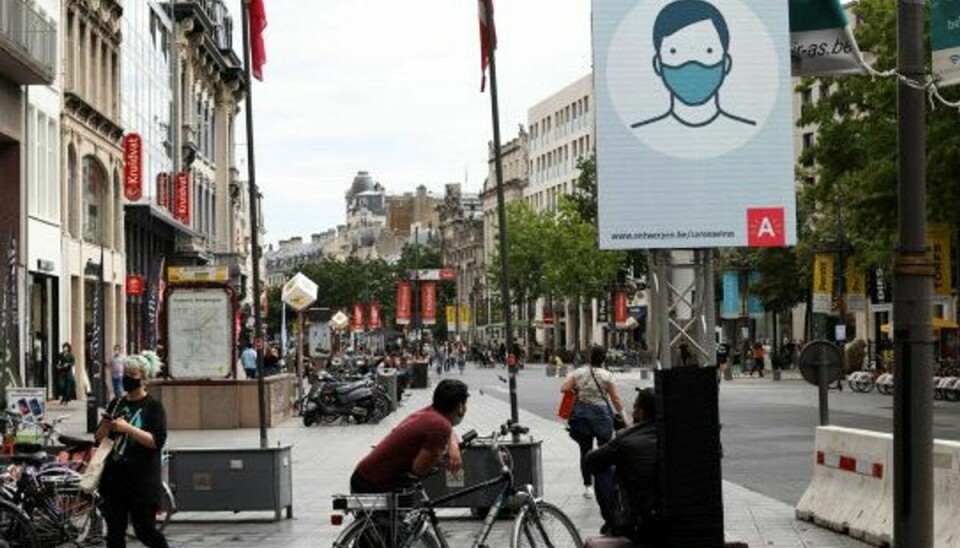 De seneste uger har der været stigende smitte i Belgien, hvilket især har ramt Antwerpen. (Arkivfoto) Foto: Bart Biesemans/Reuters