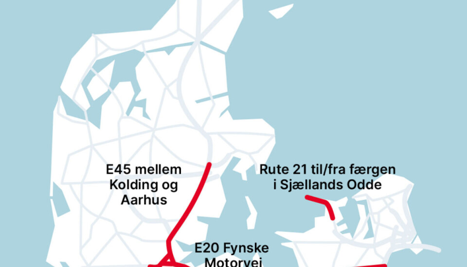 Her bliver juletrafikken værst