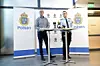 Claes-Arne Hermansson og Jimmy Arkenheim fra Malmøs Politi informerede torsdag om drab på et pressemøde.