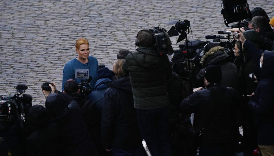 Inger Støjberg ankommer til retten. Inger Støjberg ankommer til retten.