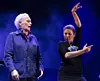 Tenoren José Carreras øver med flamencodanseren Sara Baras til et show i den andalusiske hovedstad, Sevilla, i september 2021. Den 5. december fylder Carreras 75.