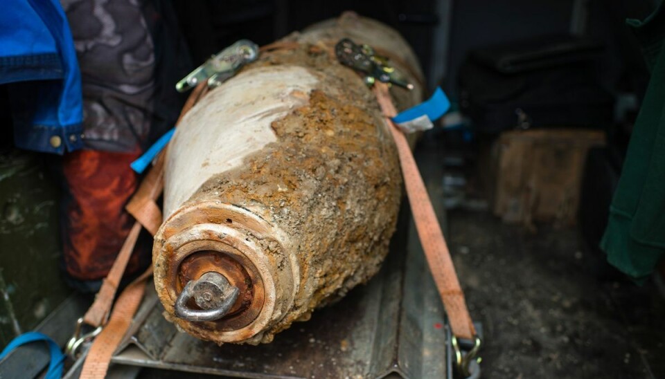 Det var en flyverbombe som denne her, der røg i luften. Der har tidligere været flere eksplosioner i Bayern som følge af bomber fra 2. Verdenskrig. Det var en flyverbombe som denne her, der røg i luften. Der har tidligere været flere eksplosioner i Bayern som følge af bomber fra 2. Verdenskrig.