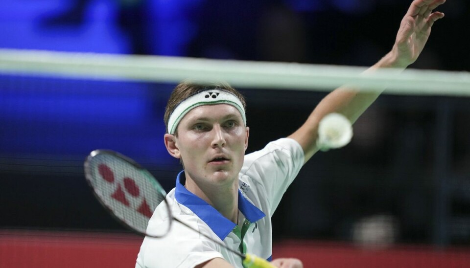 Viktor Axelsen er klar til semifinalen i Odense. Viktor Axelsen er klar til semifinalen i Odense.