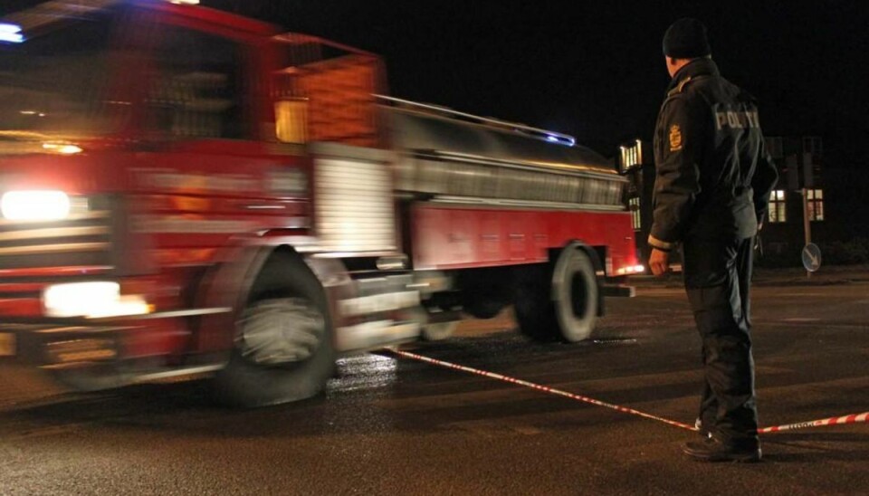 Kvinde i kritisk tilstand efter brand (Arkivfoto).