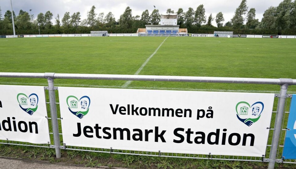 Jammerbugt FC har hjemme på Jetsmark Stadion. (Arkivfoto)