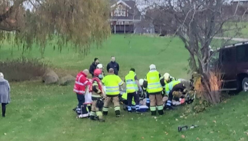 Mandens tilstand er endnu ukendt af politiet.