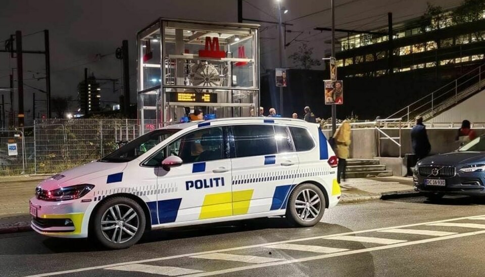 Politiet er til stede på Århusvej efter episoden