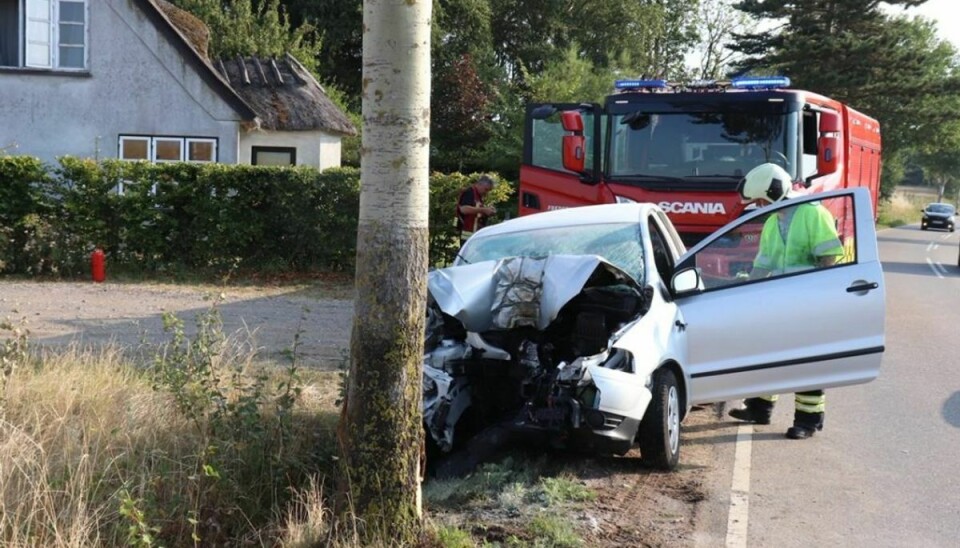 Årsagen til uheldet er ukendt. Foto: Presse-fotos.dk.