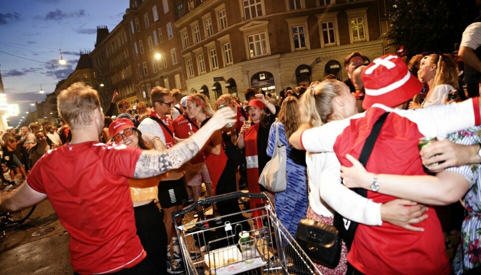 Der var fest i Københavns gader, da fodboldlandsholdet 3. juli slog Tjekkiet i EM-kvartfinalen.