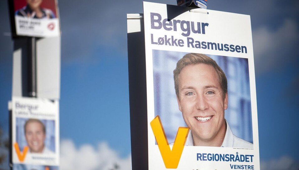 Valgplakat for Bergur Løkke Rasmussen.