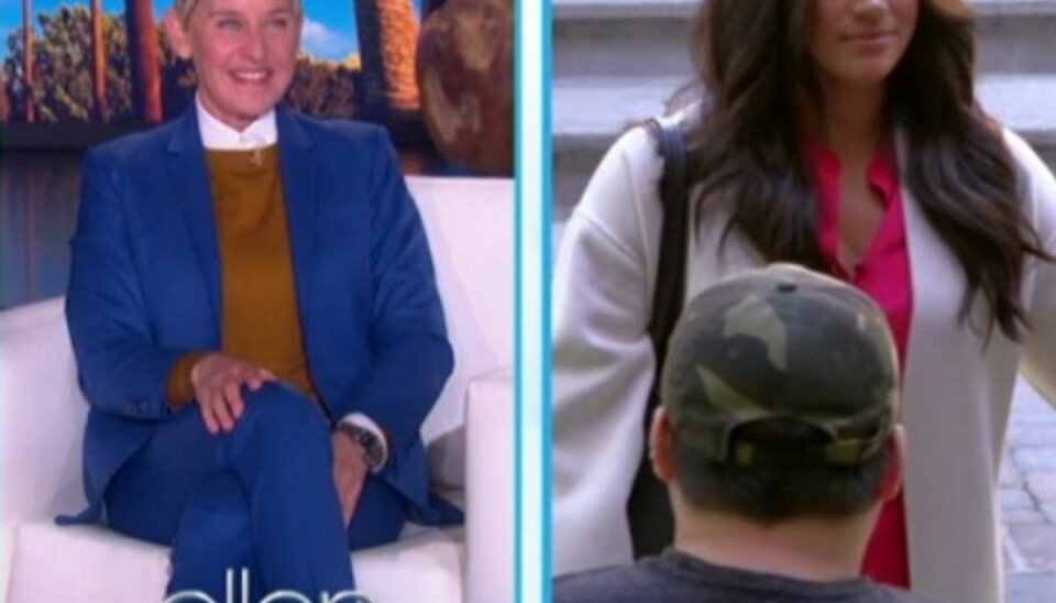 Torsdag var Meghan gæst hos Ellen Degeneres. Torsdag var Meghan gæst hos Ellen Degeneres.