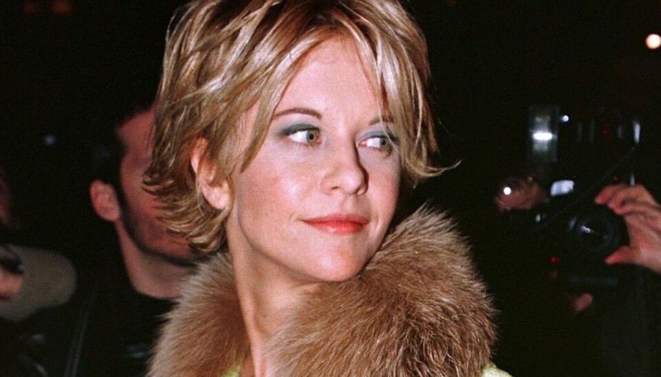 Det er nok sådan de fleste husker Meg Ryan. Her er hun fotograferet til premieren på animationsfilmen 'Anastasia' i New York i november 1997.