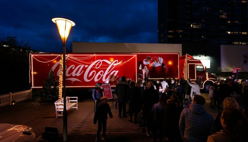 Coca Colas julelastbil er et stort tilløbsstykke.
