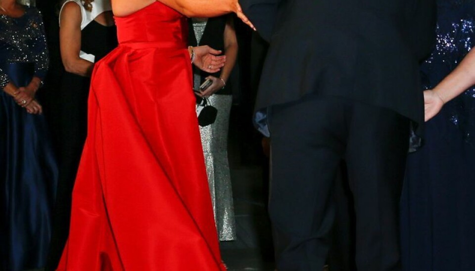 Harry og Meghan på den røde løber. Harry og Meghan på den røde løber.