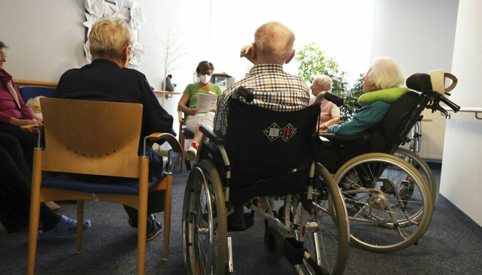11 beboere på et plejehjem i Brandenburg i det østlige Tyskland er døde som følge af et smitteudbrud. Omkring halvdelen af de ansatte på stedet er ikke vaccineret mod covid-19. (Arkivfoto).