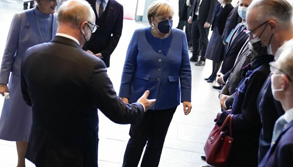 Der skulle spises frokost med Angela Merkel.