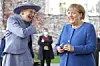 Dronning Margrethe mødte onsdag den afgående forbundskansler, Angela Merkel, til en frokost.