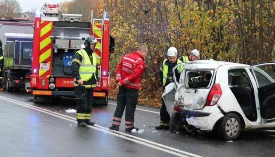 Kvinde kvæstet i ulykke