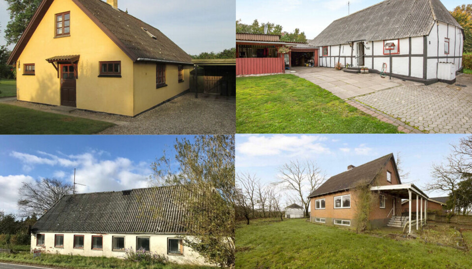 Her er Danmarks billigste huse