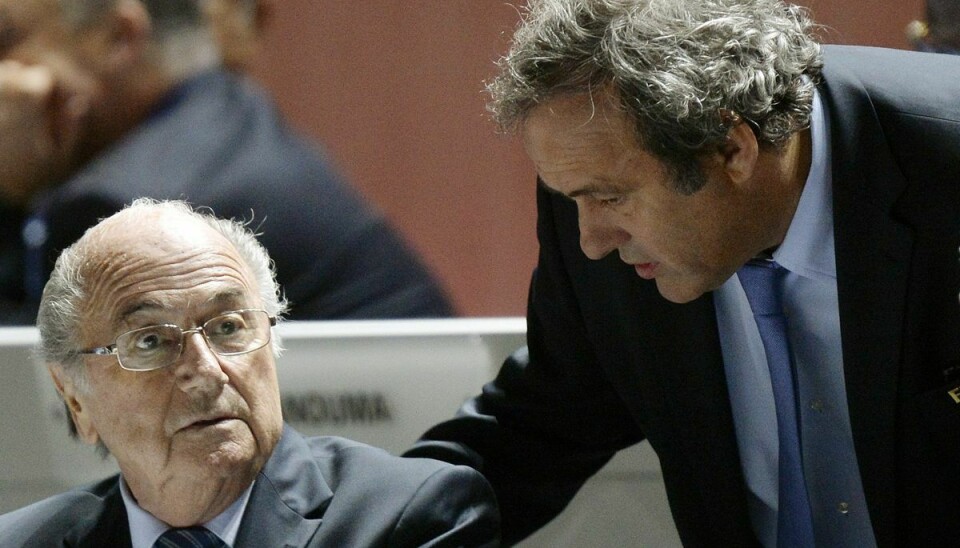 Sepp Blatter og Michel Platini er tiltalt for bedrageri. (Arkivfoto)