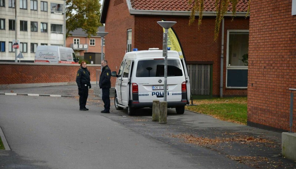 Politiet har også været på stedet.