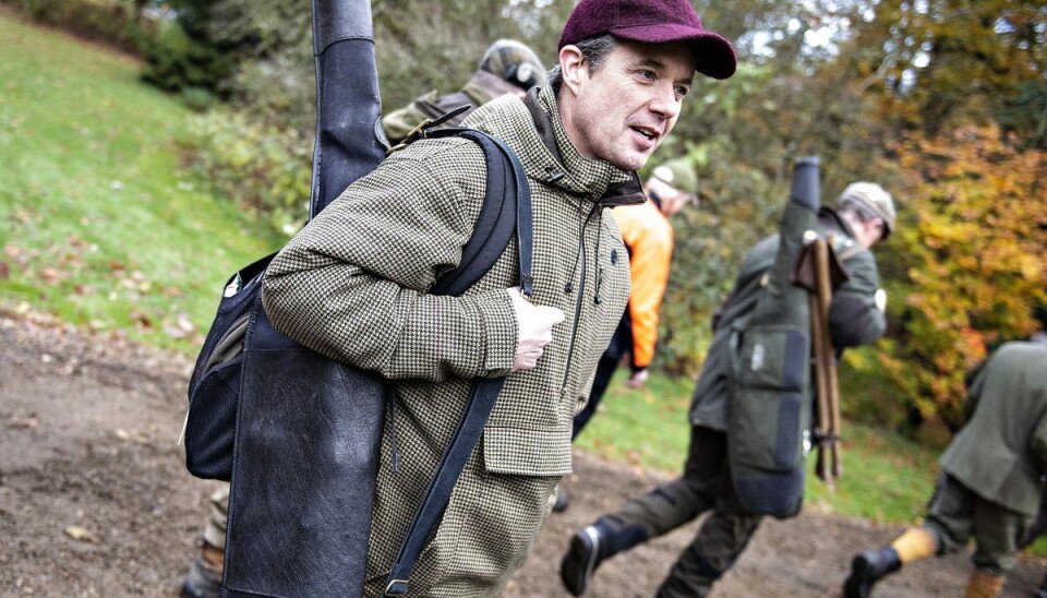 Kronprins Frederik ses her efter parolen før Kongejagten i Gludsted Plantage i Midtjylland torsdag 1. november 2018.