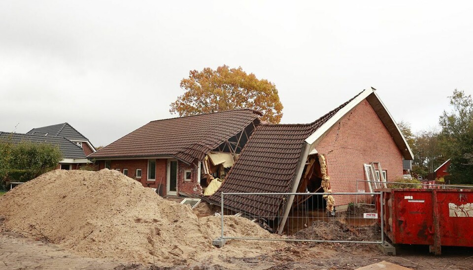 Onsdag kollapsede et hus på grund af den seneste tids massive regn.