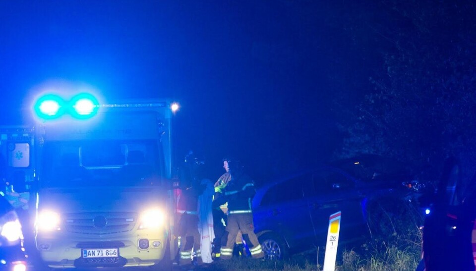 Bilen kørte ud i rabatten med den dræbtes samlever Bilen kørte ud i rabatten med den dræbtes samlever