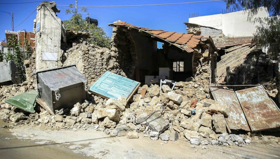 For godt to uger siden skabte et andet jordskælv ødelæggelser på ferieøen Kreta (Arkivfoto).