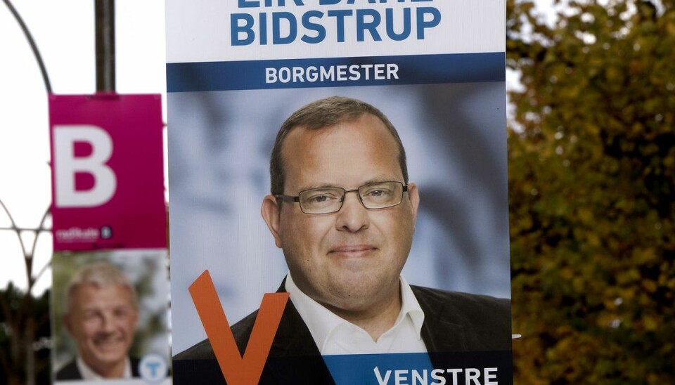 Daværende Dragør-borgmester Eik Dahl Bidstrup (V) i forbindelse med sidste kommunalvalg i 2017. Daværende Dragør-borgmester Eik Dahl Bidstrup (V) i forbindelse med sidste kommunalvalg i 2017.