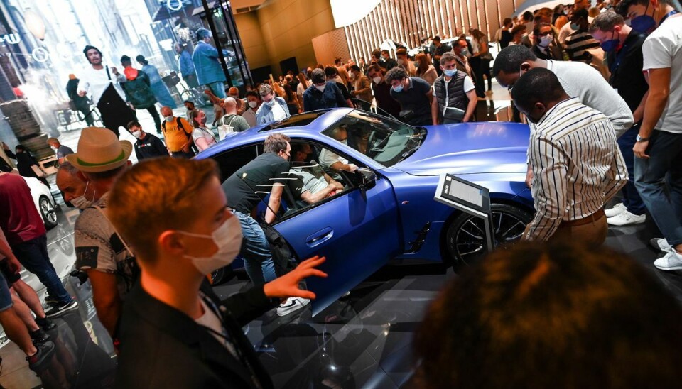 Den nye BMW i4 her præsenteret på 'Munich Auto Show' i september 2021. Den nye BMW i4 her præsenteret på 'Munich Auto Show' i september 2021.