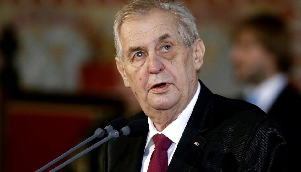 Tjekkiets præsident Milos Zeman er blevet indlagt Tjekkiets præsident Milos Zeman er blevet indlagt