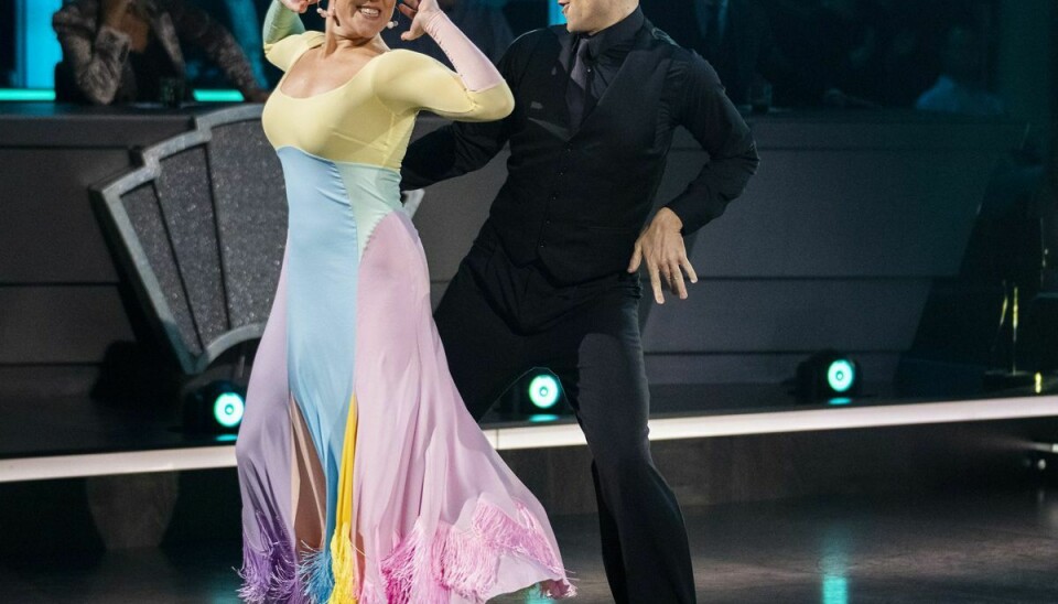 Michelle Kristensen og Mads Vad, der dansede en slowfox, er ude af konkurrencen