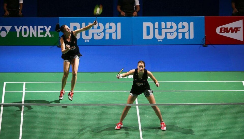 Sygdom stopper dansk triumf i damedouble Den danske damedouble med Kamilla Rytter Juhl og Christinna Pedersen formåede ikke at triumfere for anden gang ved World Superseries Finals. Foto: MARWAN NAAMANI/Scanpix.