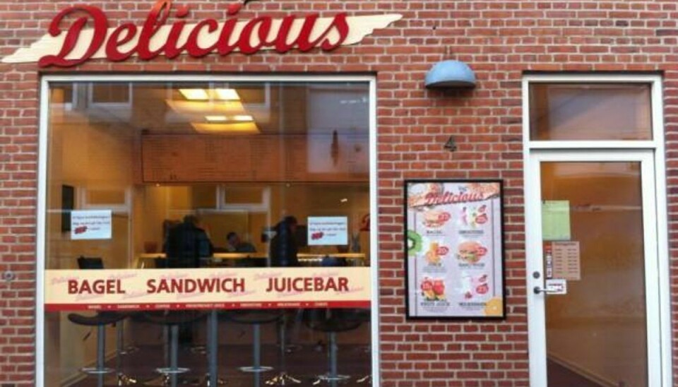 Delicious Sandwich & Juice har fået en sur smiley for for varme temperaturer målt i feta-ost. Foto: Facebook