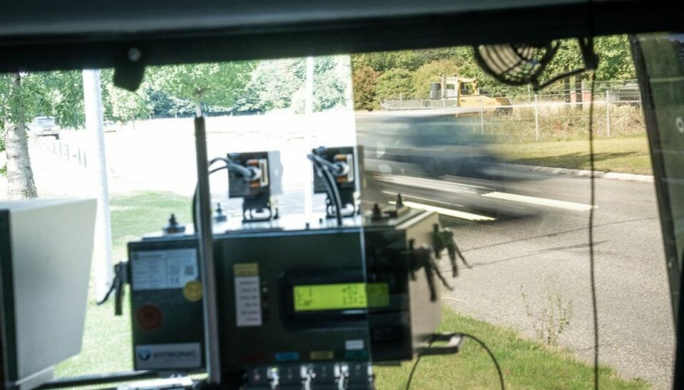 En bilist blev målt til 155 kilometer i timen på Roskildevej. Her må man køre 80. Foto: Emil Helms/Scanpix.