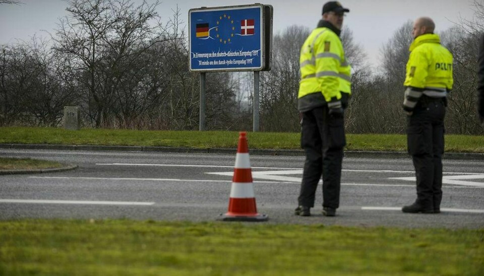 Hjemmeværnet er klar til at hjælpe politiet med grænsekontrol ved den dansk-tyske grænse. Foto: Palle Peter Skov/Scanpix